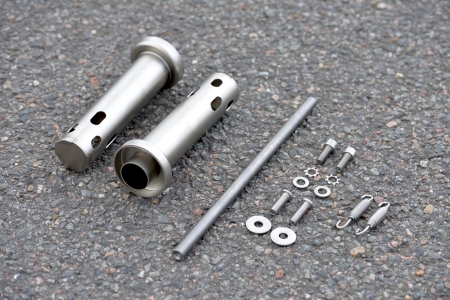Exhaust Kit in silver