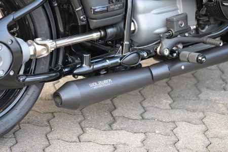 Auspuffanlage R18, schwarz