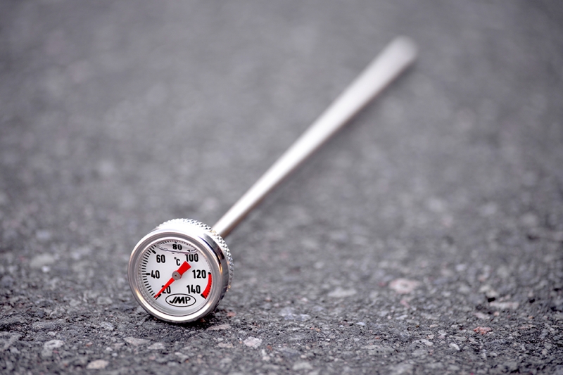 Oil Temperature Gauge, white